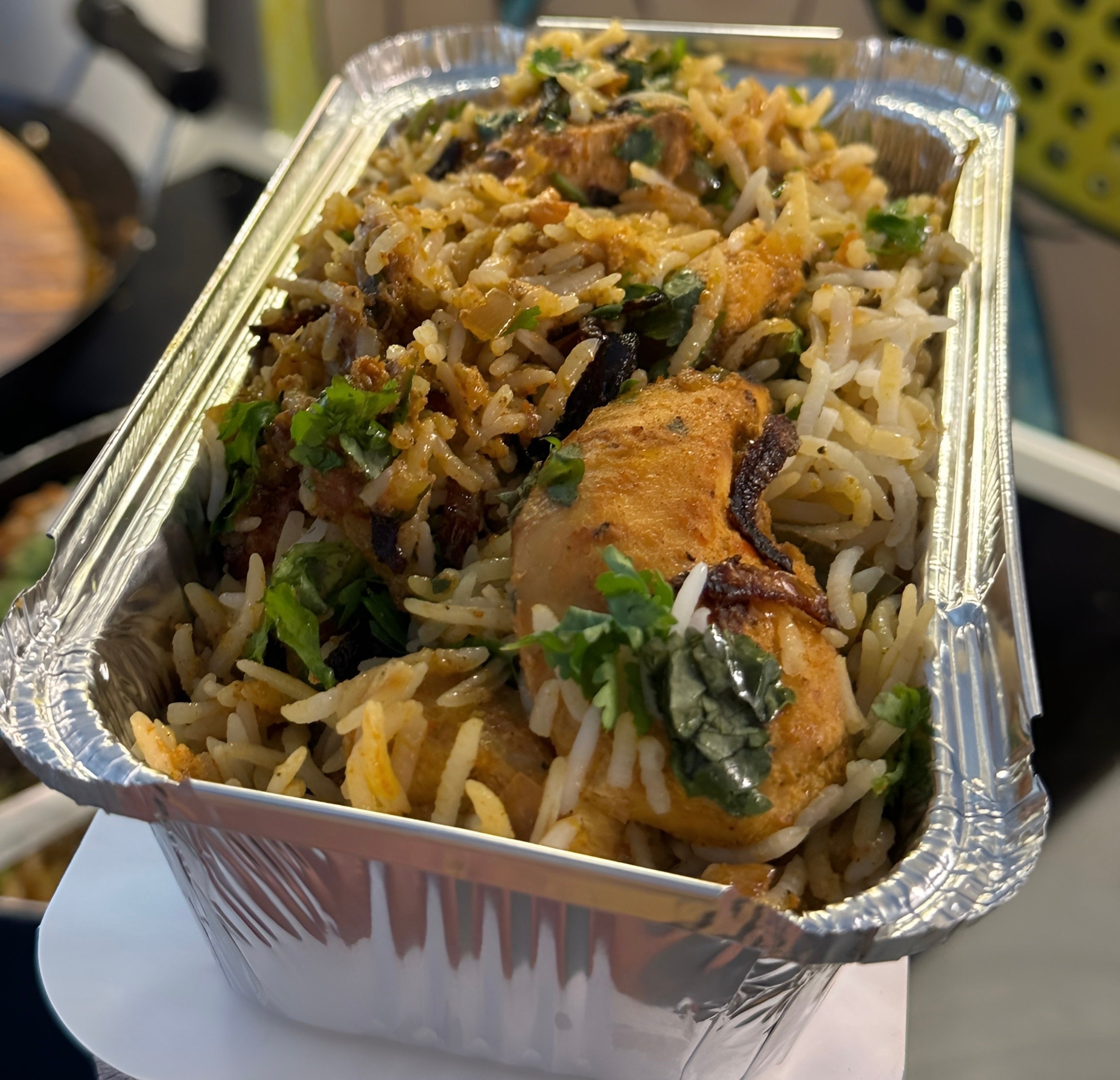 🔥 Our Bestseller: Chicken Tikka Dum  Biryani with Raita and a FREE Drink 🔥