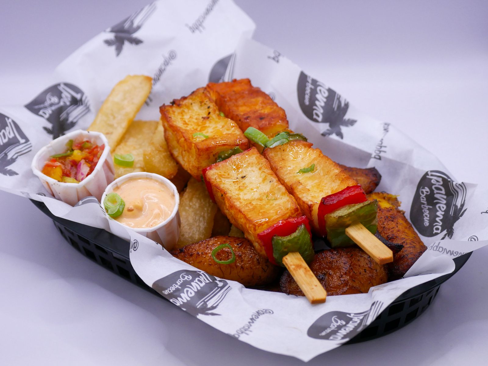 Halloumi Skewer Meal (V)