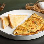Masala Omelette with Toast