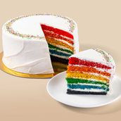 Rainbow Vanilla Cake