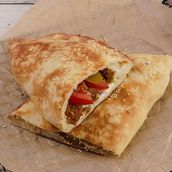 Labaneh & Falafel With Vegetables Pie ( Fatera)