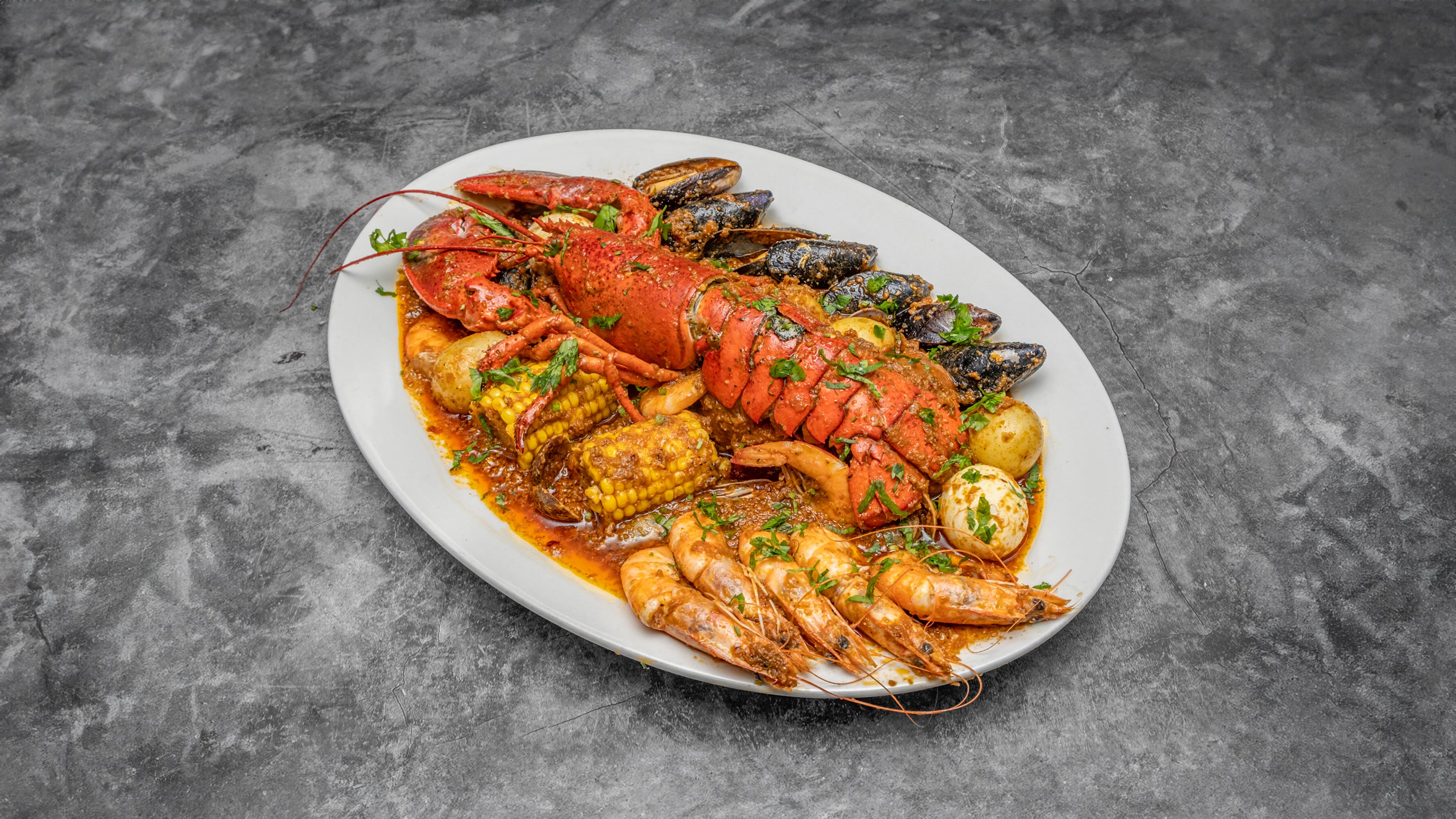 Whole Lobster Seafood Boil