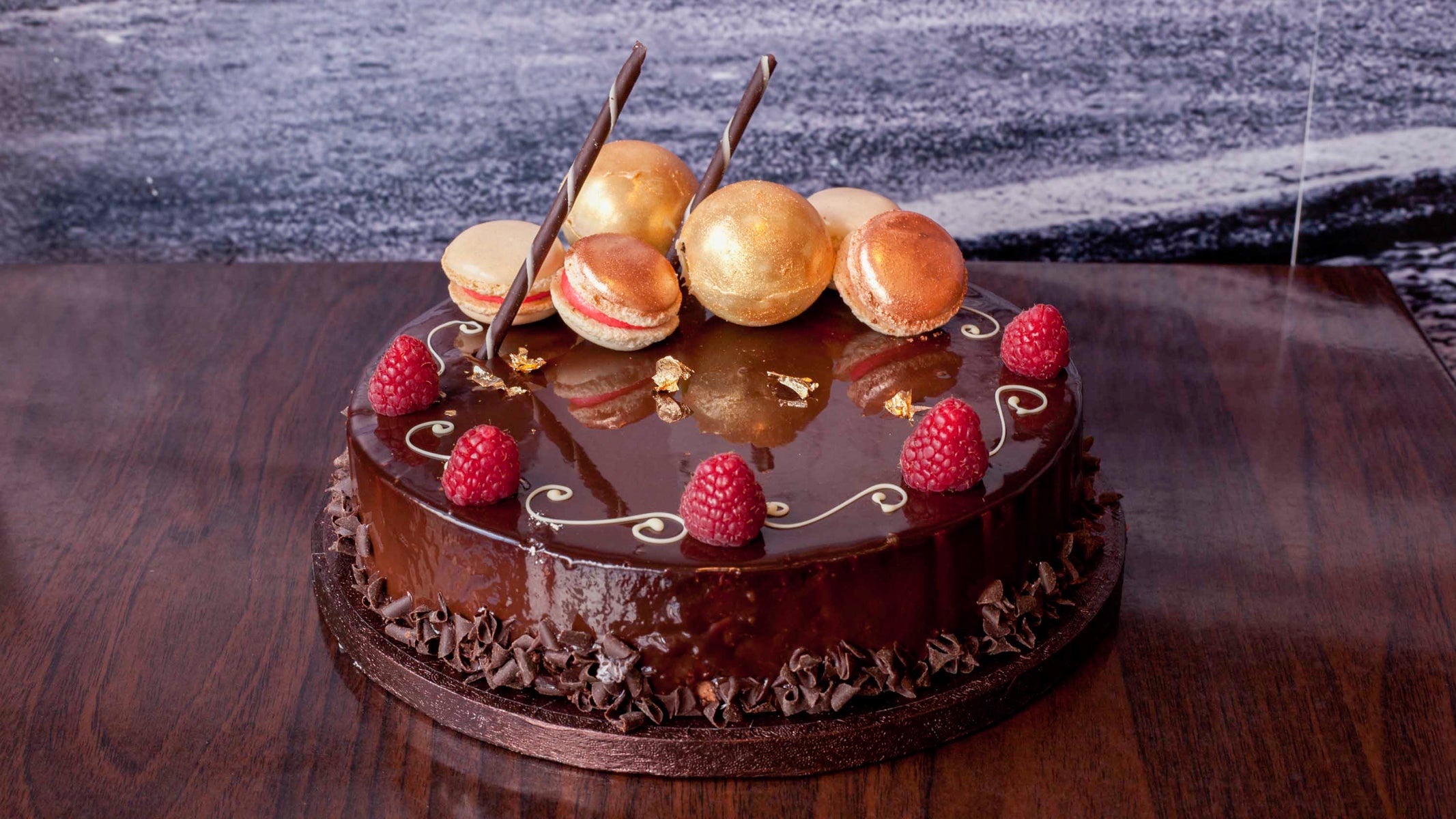 Belgium Chocolate Ganash Cake