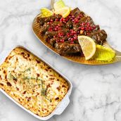 Small Waraq Enab Plate And  Chicken Bachamel