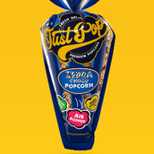 Large Zebra Choco Air Popped Popcorn