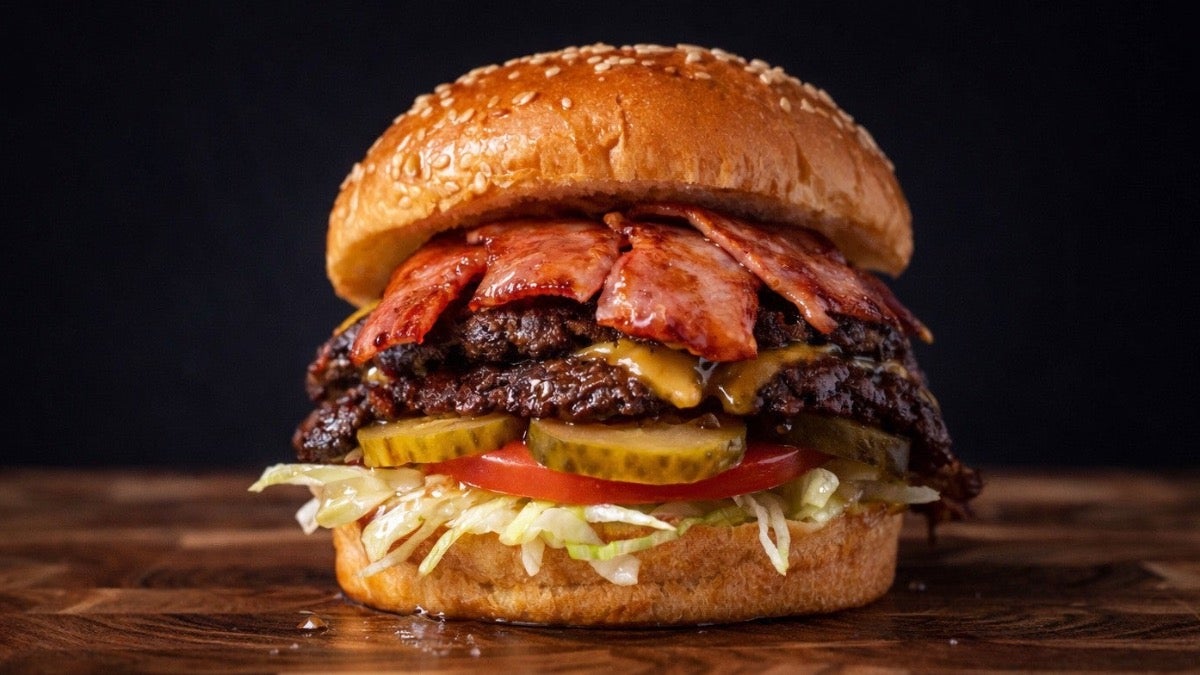 Turkey Bacon Cheeseburger Meal