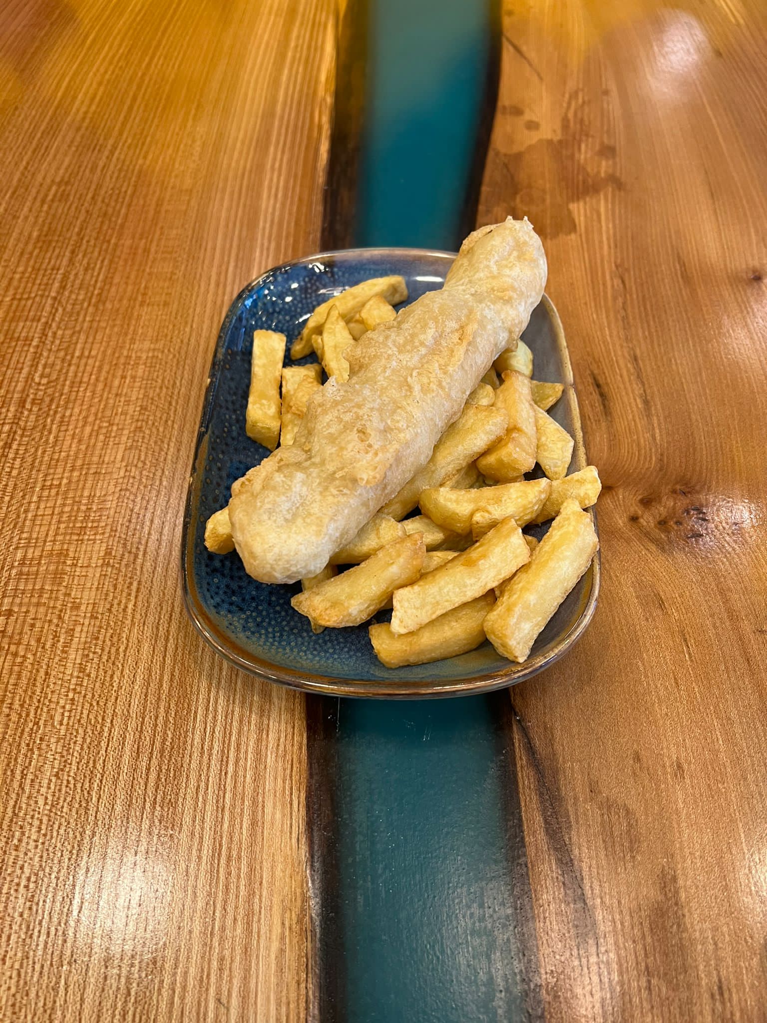 Sausage and Chips (battered)