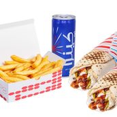 Two Lebanese Bread Chicken Classic  Shawarma Combo