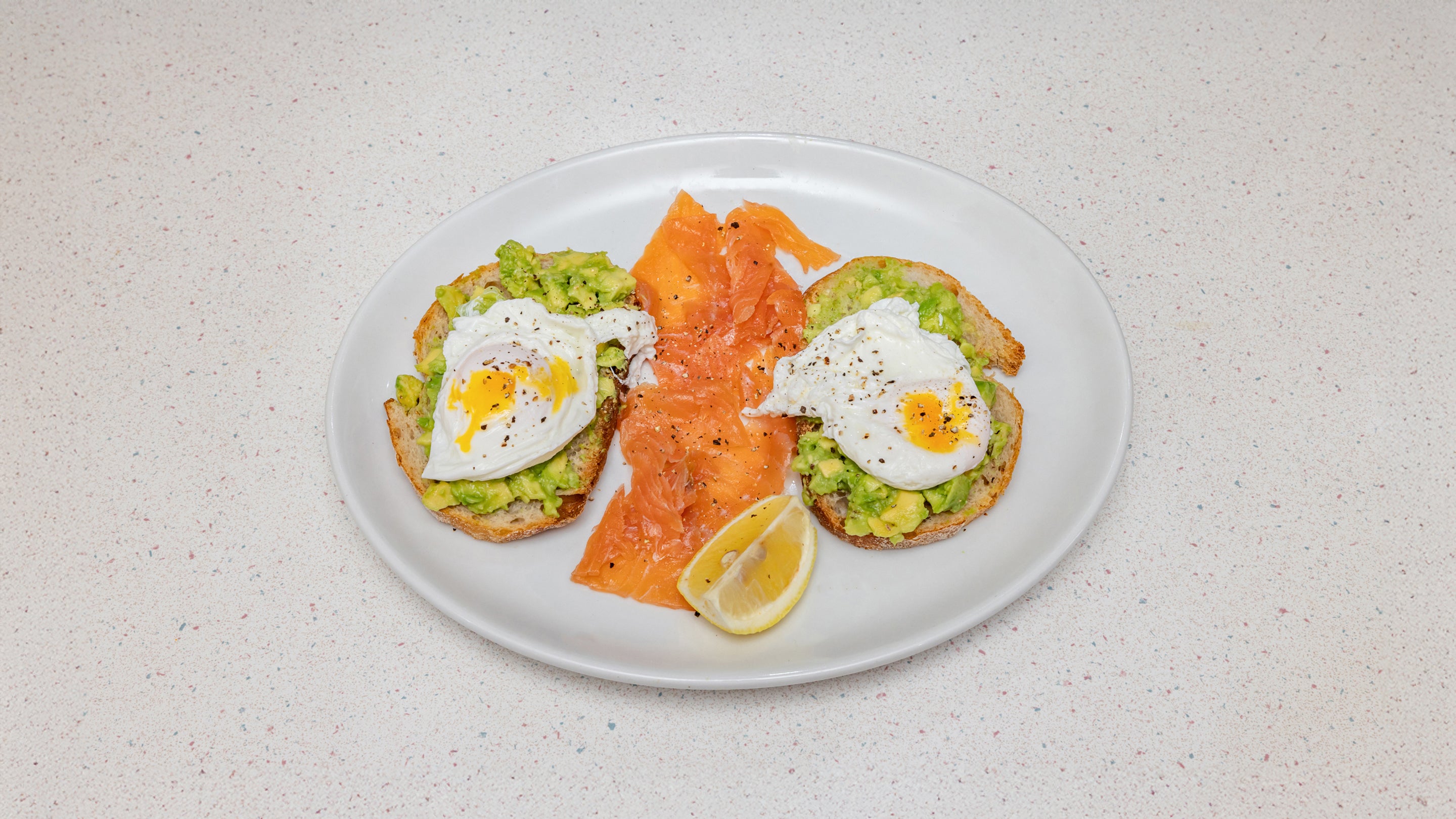 Crushed Avocado on Sourdough Toast