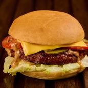 Freshly Baked Beef Patty Burger