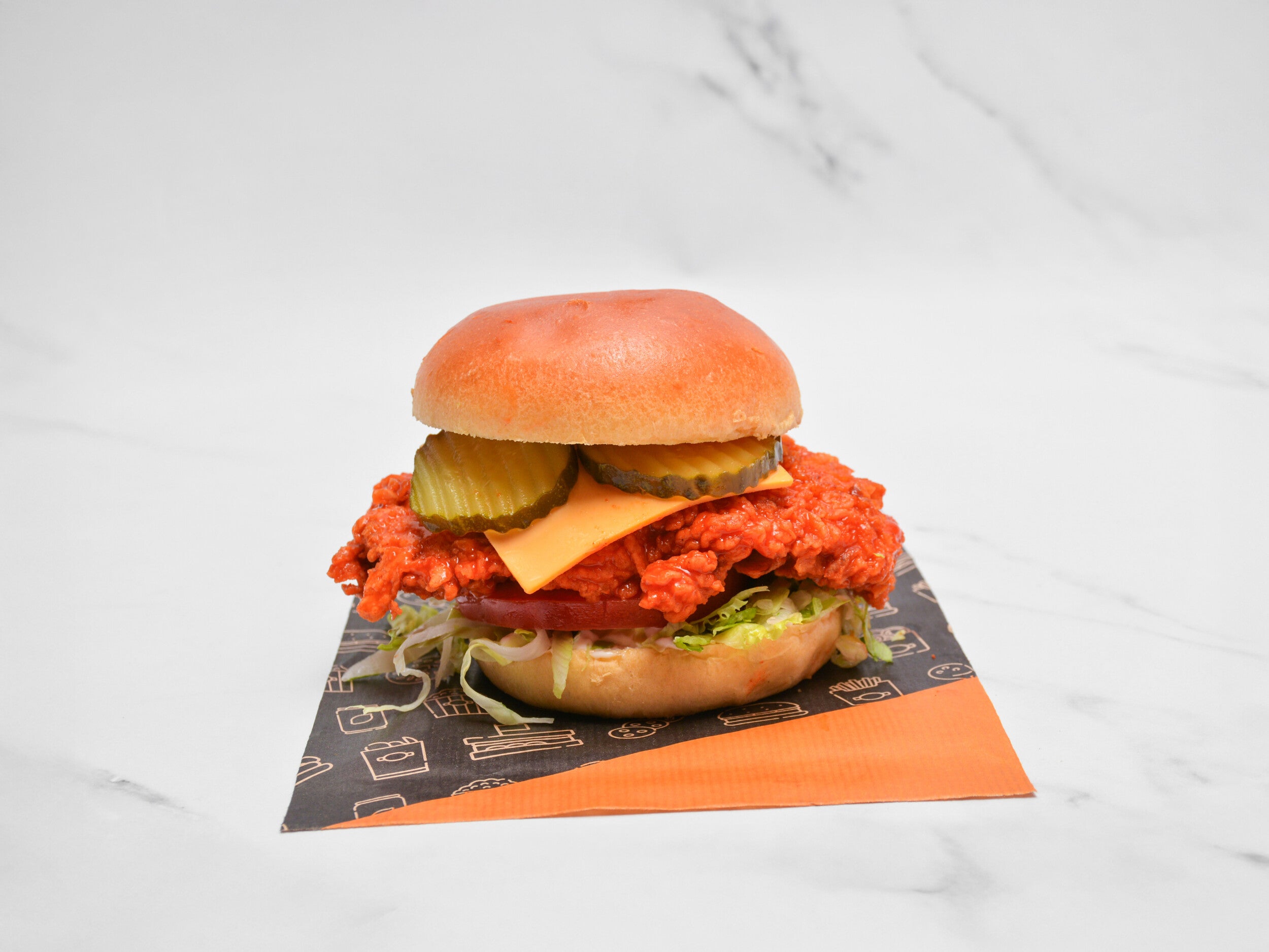 Crispy Buffalo burger