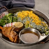 Baghali Polo With Lamb Shank