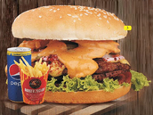 Spicy Burger Meal