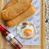 Parataa / Chapatii /Samon Cheese & Egg
