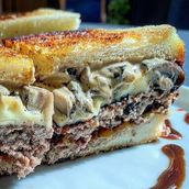 Mushroom Swiss Sando