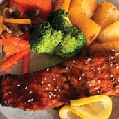 BBQ SALMON MIX VEG