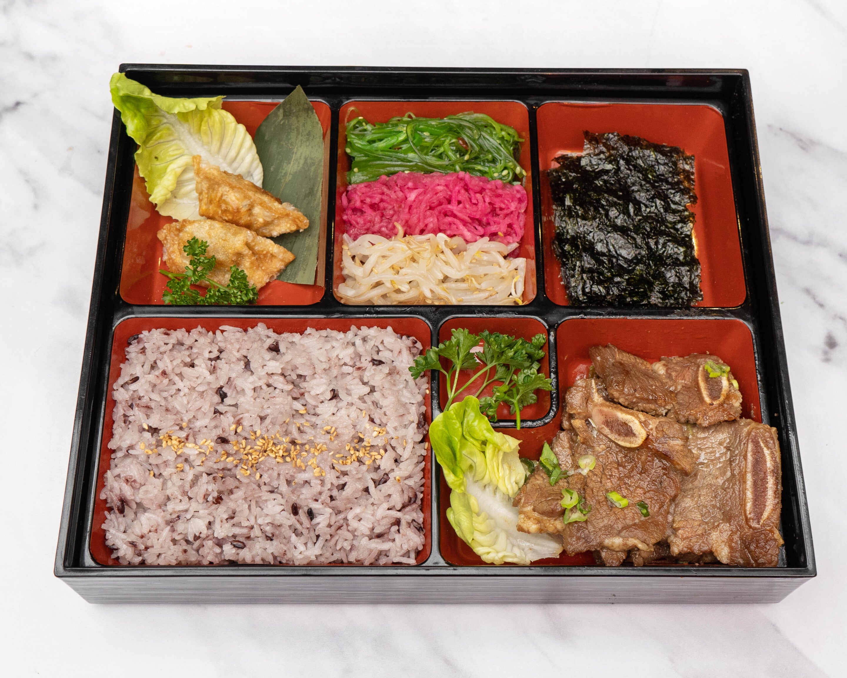 LA Kalbi Bento  (HALAL) LA 갈비 도시락