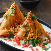 Dahi Samosa Chaat