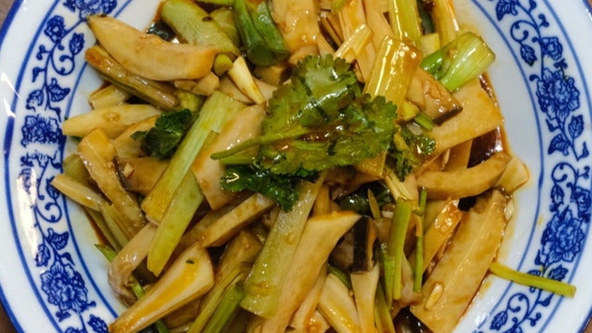 爽口杏鮑菇 Refreshing King Oyster Mushroom Salad