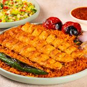 Charcoal Chicken Kabab with Rice