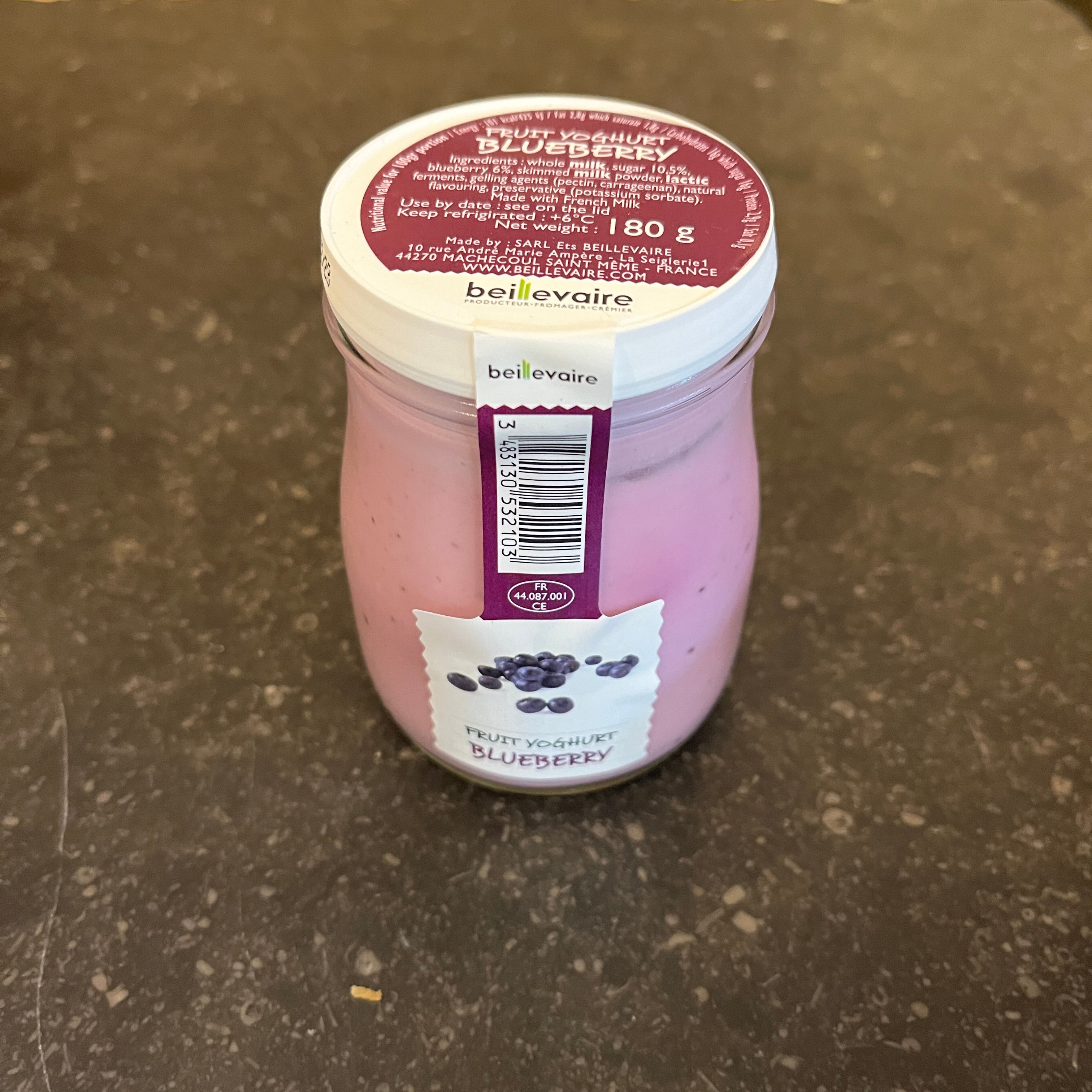 Beillevaire Yogurt Blueberry