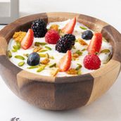 Homemade Roasted Granola Parfait (Vegetarian Contains Gluten, Dairy And Nuts)