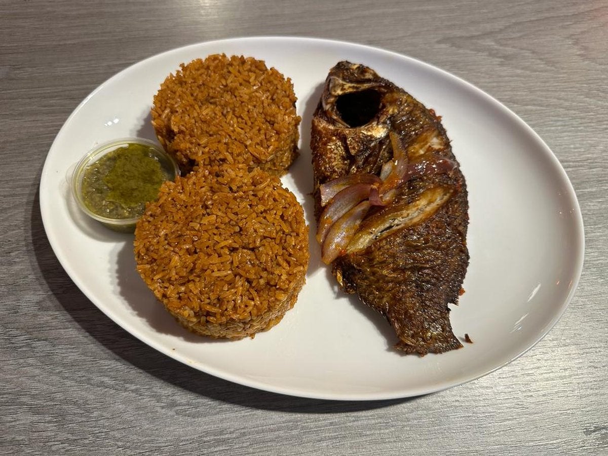 Jollof Rice with Tilapia