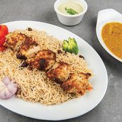 Afghani pulao chicken boti