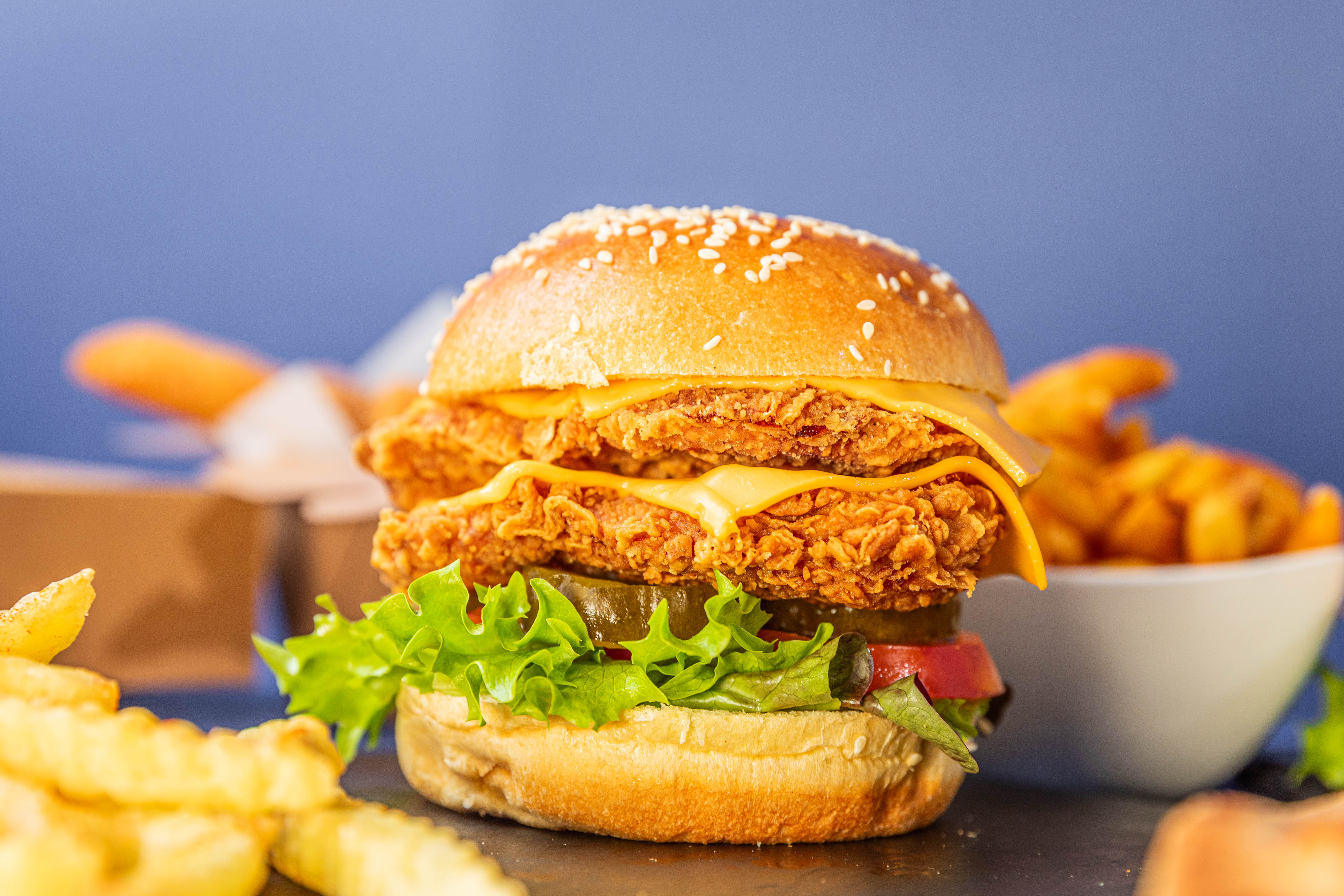 Double Chicken Burger