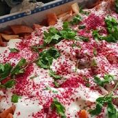 Large Cheetos Grape Leaves Fatteh