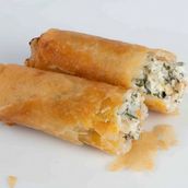 Cheese And Spinach Brick Roll