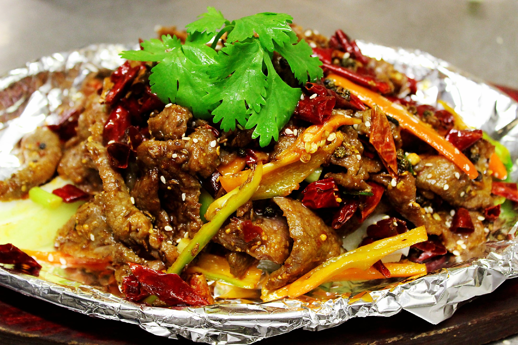 Fried Beef in Spicy Sauce