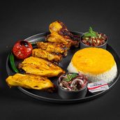 Chicken Bone-In Kabab With Rice - Cholo Joje Kabab Ba Ostokhan