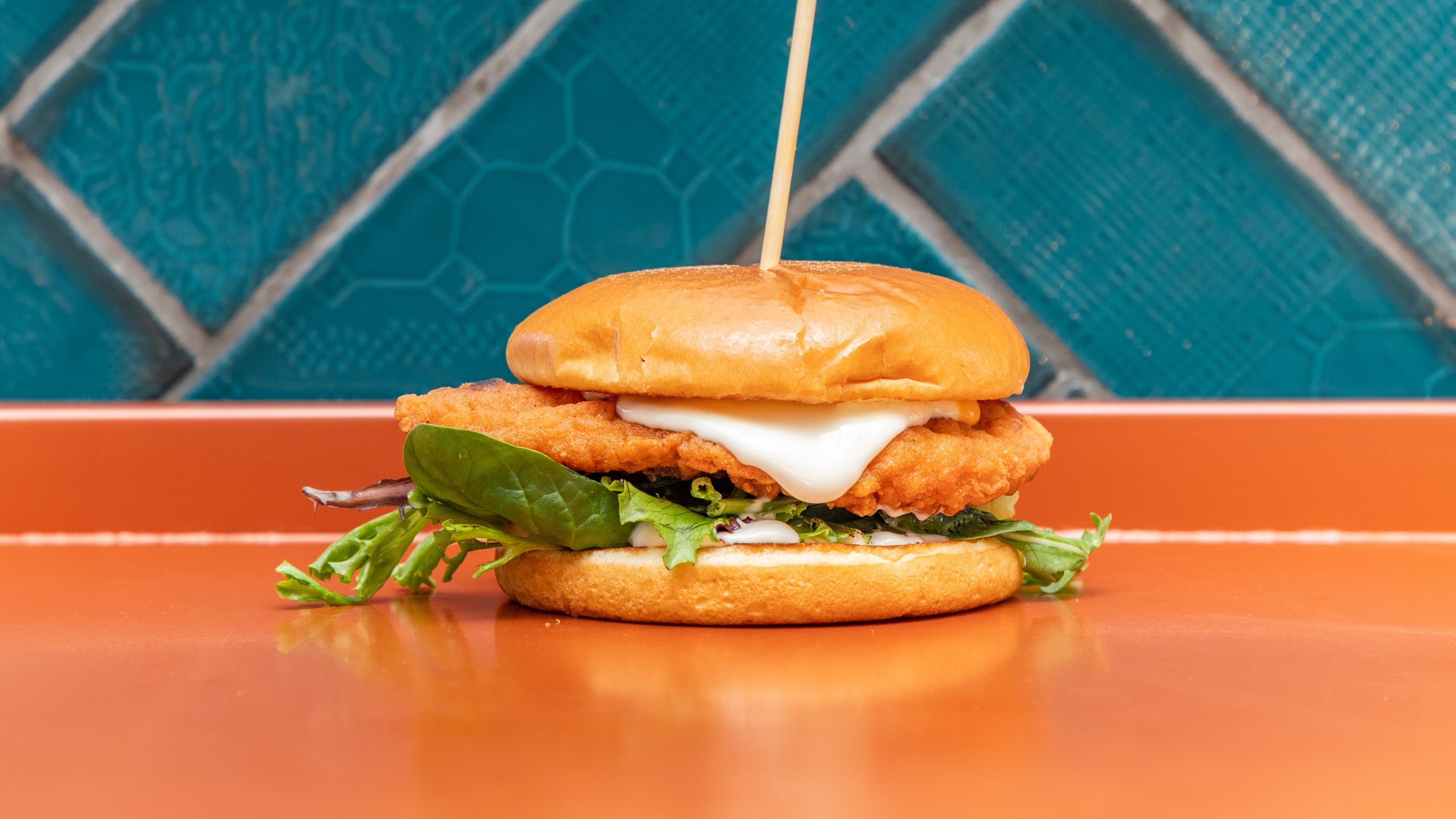 Homemade Chicken Burger no Chips
