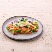 Salmon Egg Florentine