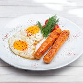 Fried Egg With Sausages