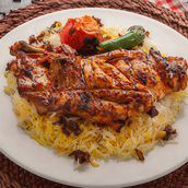 Machbous Chicken Grilled On Charcoal