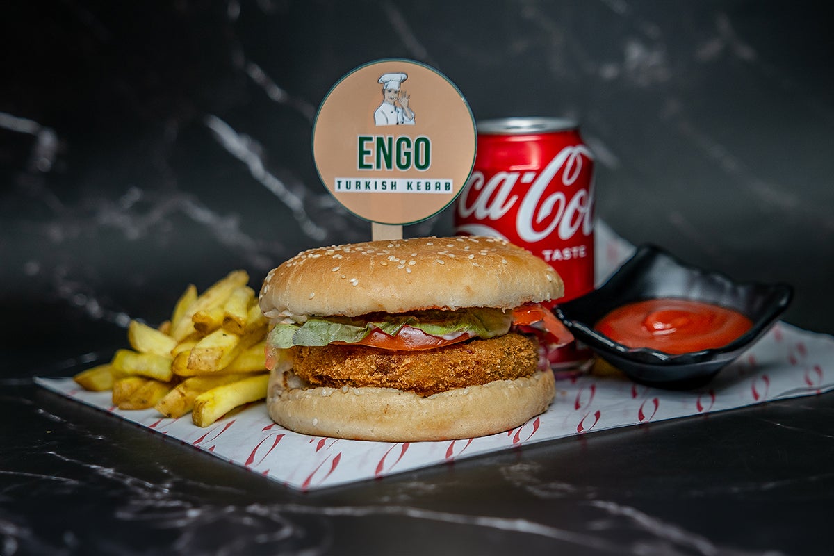 Veggie Burger Meal (Chips &Can drink)