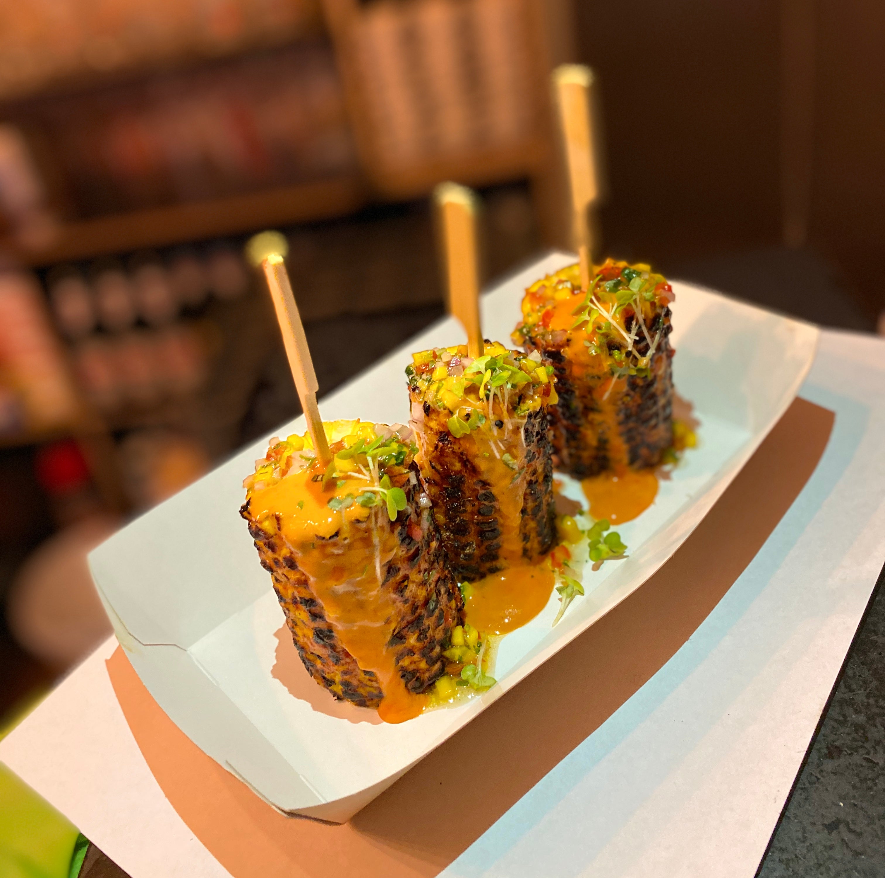Tandoori corn on cob(VG)