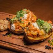 Mexican Style Chicken Baked Potatoes