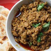 Mutton meat Keema With Paratha
