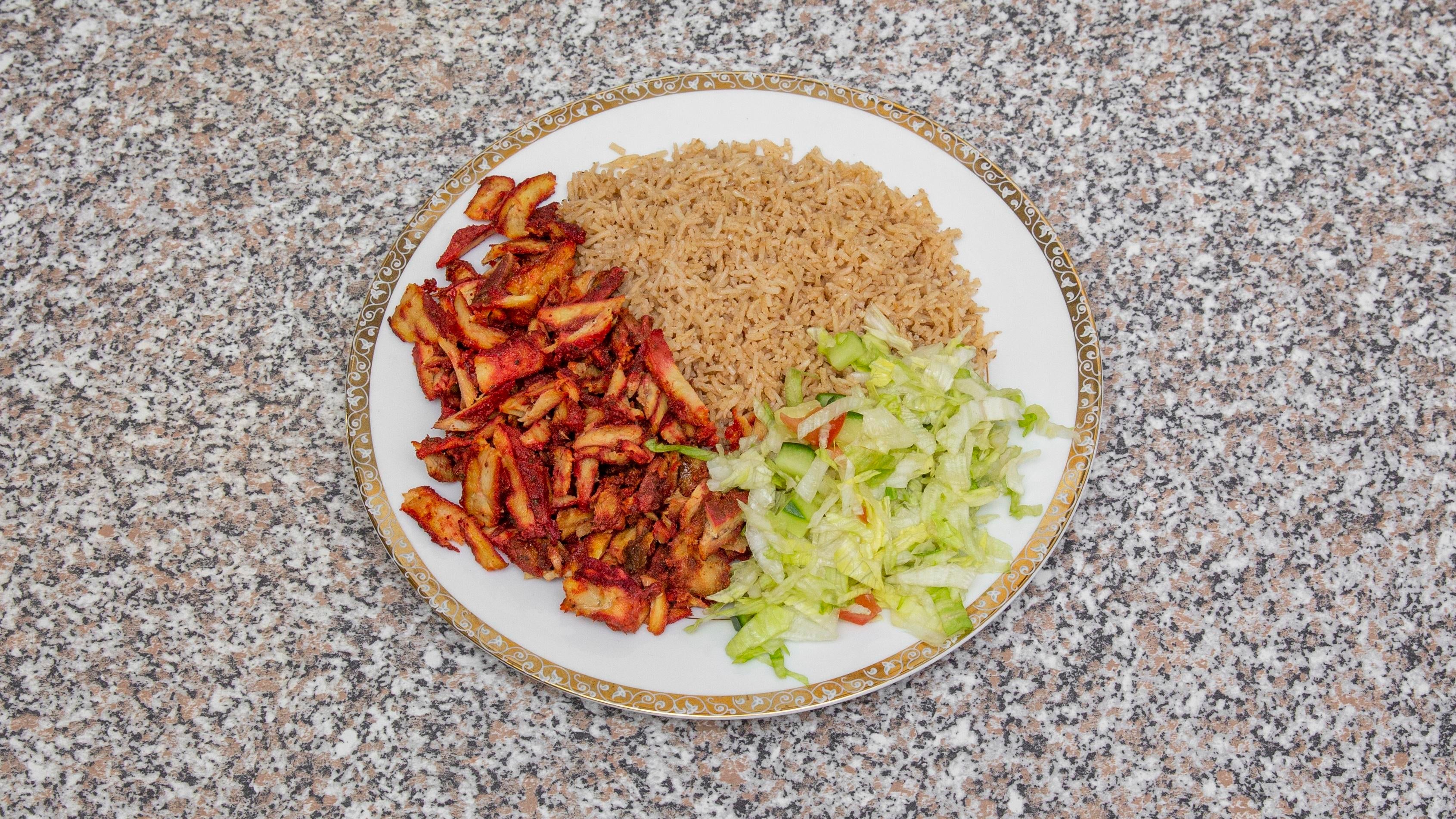 Rice with Chicken Doner