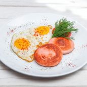 Fried Egg With Mortadella