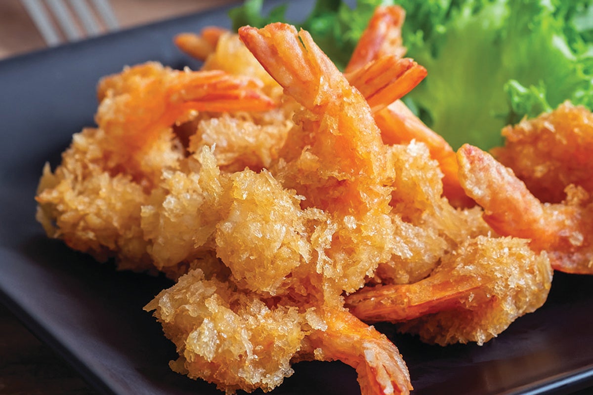 Crispy deep fried prawn