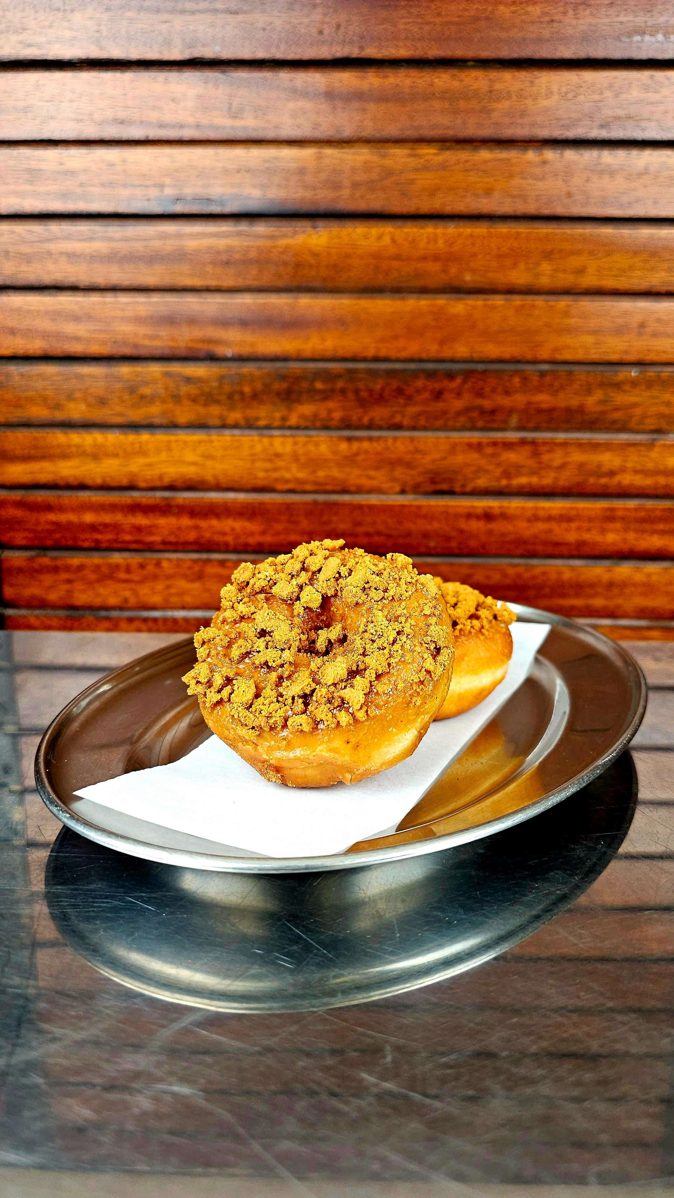 Warm Biscoff Doughnut