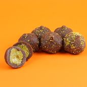Pistachio Cream Kunafa Filled Date Balls - 9 Pcs