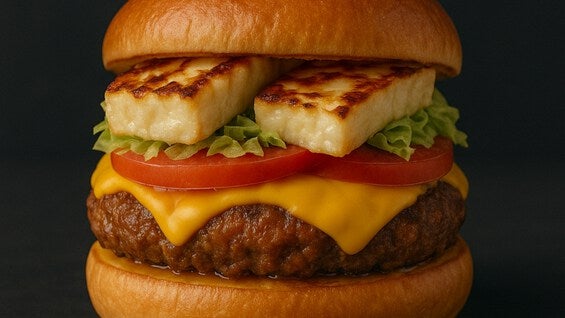 Halloumi Beef Burger