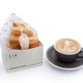 Cheese Croissant And Flat White