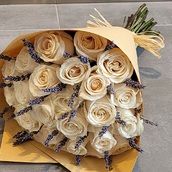 White And Lavender Roses