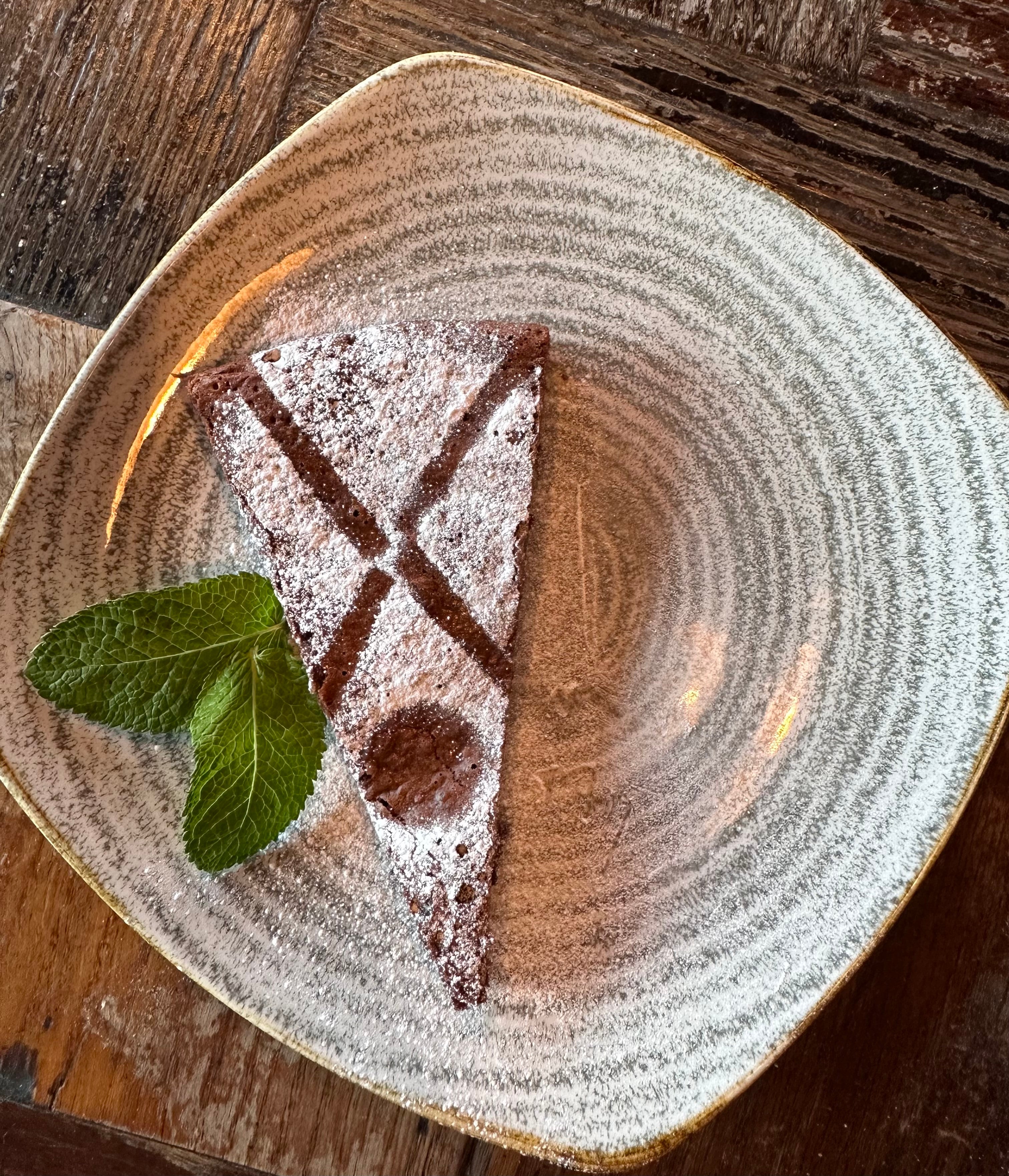 Dark chocolate brownie